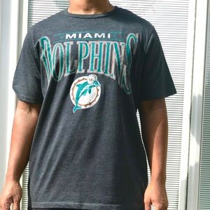Retro Sport NFL Miami Dolphins Grey T shirt